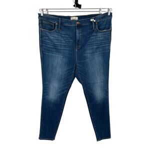 Madewell Jeans 10" High-Rise Skinny denim blue size W 37 (22 24)